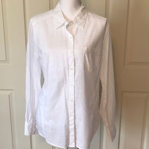 New! White Button Down.